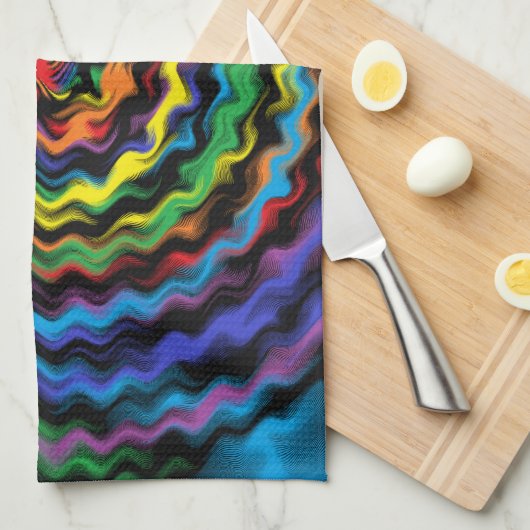 Eine farbenfrohe Detonation Geschirrtuch (Viertel Falte)