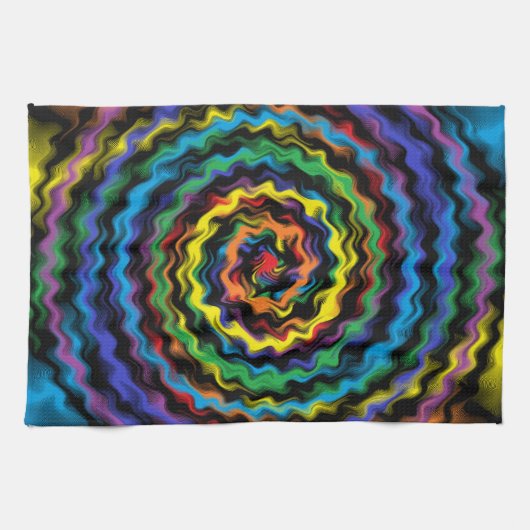 Eine farbenfrohe Detonation Geschirrtuch (Horizontal)