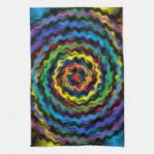 Eine farbenfrohe Detonation Geschirrtuch (Vertikal)