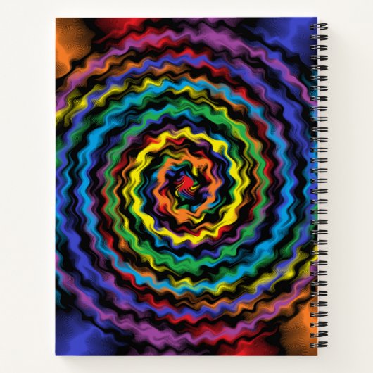 Eine farbenfrohe Detonation Notizblock (Rückseite)