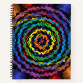 Eine farbenfrohe Detonation Notizblock (Vorderseite)