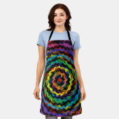 Eine farbenfrohe Detonation Schürze (Getragen)