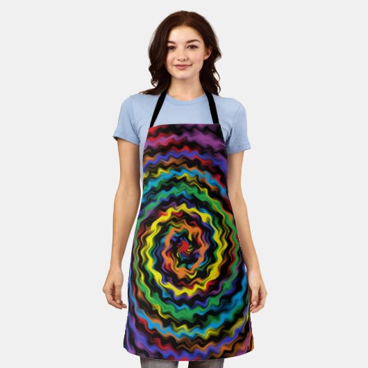 Eine farbenfrohe Detonation Schürze (Getragen)