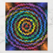 Eine farbenfrohe Detonation Weinetikett (Einzelnes Label)