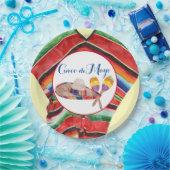 Eine farbenfrohe Feier 9" Rundpapier-Platte Pappteller (Party)