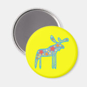 Eine farbenfrohe Galaktische Elche Magnet (Vorderseite/Rückseite)