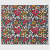 Eine farbenfrohe Gartenverpackung Geschenkpapier (Flach)