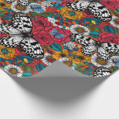 Eine farbenfrohe Gartenverpackung Geschenkpapier (Ecke)