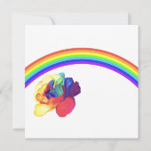 Eine "farbenfrohe Geburtstagsparty" Einladung (Rückseite)