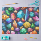Eine farbenfrohe Gem Serie Design 4 Seidenpapier (Basteln)
