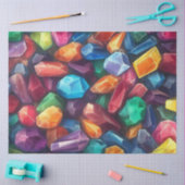 Eine farbenfrohe Gem Serie Design 5 Seidenpapier (Basteln)