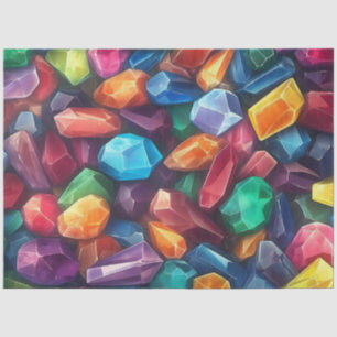 Eine farbenfrohe Gem Serie Design 5 Seidenpapier