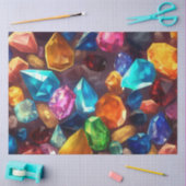 Eine farbenfrohe Gem Serie Design 7 Seidenpapier (Basteln)