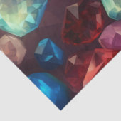 Eine farbenfrohe Gem Serie Design 7 Seidenpapier (Ausschnitt)