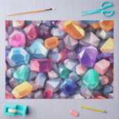 Eine farbenfrohe Gem Serie Design 8 Seidenpapier (Basteln)