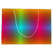 Eine farbenfrohe Geschenktasche mit einem lebendig Große Geschenktüte (Rückseite)