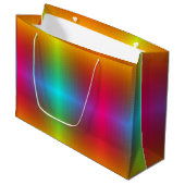 Eine farbenfrohe Geschenktasche mit einem lebendig Große Geschenktüte (Vorderseite Schrägansicht)