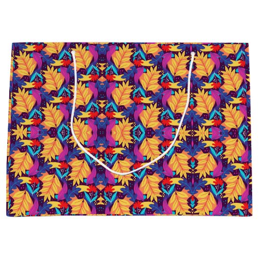 Eine farbenfrohe Geschenktasche mit einem lebendig Große Geschenktüte (Vorderseite)