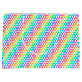 Eine farbenfrohe Geschenktasche mit einem lebendig Große Geschenktüte