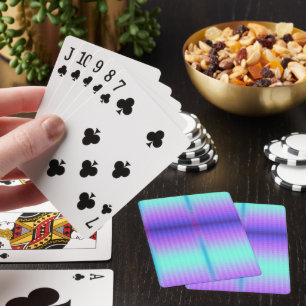 Eine farbenfrohe Gradient-Spielkarte mit einem lil Spielkarten