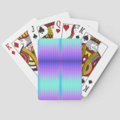Eine farbenfrohe Gradient-Spielkarte mit einem lil Spielkarten (Rückseite)