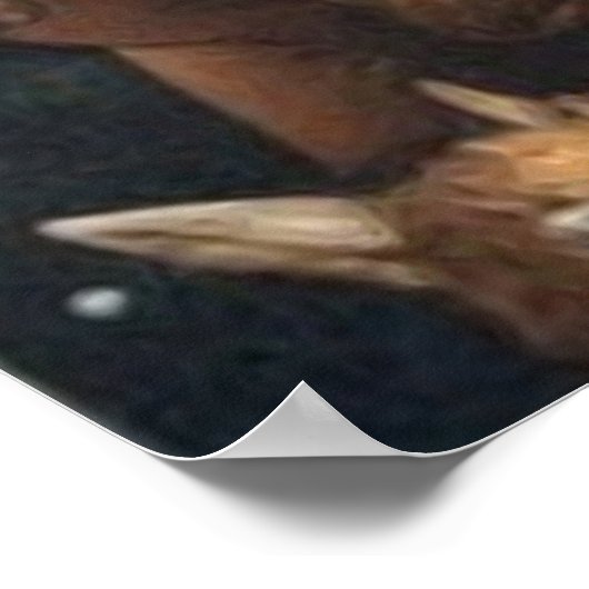 Eine farbenfrohe Gruppe niedlicher Monster, die si Poster (Ecke)