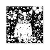 Eine farbenfrohe Katze Permastempel (Design)