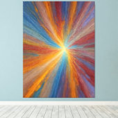 eine farbenfrohe Lichtexplosion Leinwanddruck (Insitu (Holzboden))
