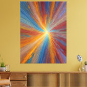 eine farbenfrohe Lichtexplosion Leinwanddruck (Insitu (Wohnzimmer))