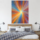 eine farbenfrohe Lichtexplosion Leinwanddruck (Insitu (Schlafzimmer))