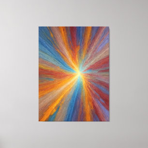 eine farbenfrohe Lichtexplosion Leinwanddruck