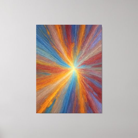 eine farbenfrohe Lichtexplosion Leinwanddruck (Vorderseite)