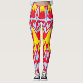 Eine farbenfrohe, nahtlose "Ratti_Creative_Arts"-L Leggings