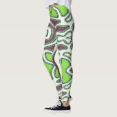 Eine farbenfrohe, nahtlose "Ratti_Creative_Arts"-L Leggings (Links)