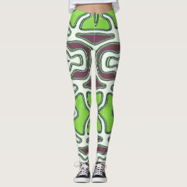 Eine farbenfrohe, nahtlose "Ratti_Creative_Arts"-L Leggings