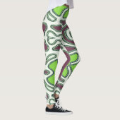 Eine farbenfrohe, nahtlose "Ratti_Creative_Arts"-L Leggings (Rechts)