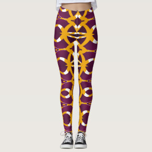 Eine farbenfrohe, nahtlose "Ratti_Creative_Arts"-L Leggings