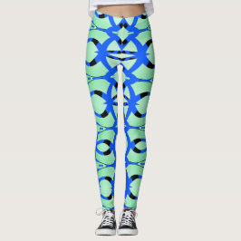 Eine farbenfrohe, nahtlose "Ratti_Creative_Arts"-L Leggings