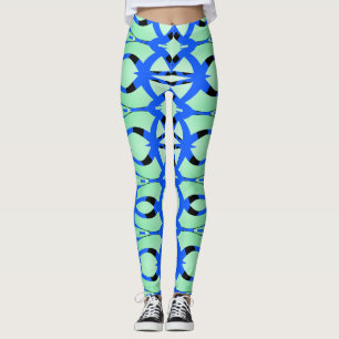 Eine farbenfrohe, nahtlose "Ratti_Creative_Arts"-L Leggings