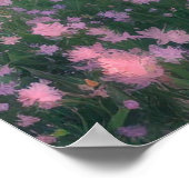 Eine farbenfrohe Symphonie von Blume Poster (Ecke)