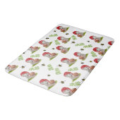 Eine farbenfrohe Waldfliege und eine Schnecke Badematte (Schrägansicht)