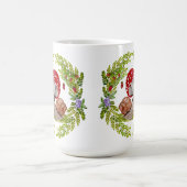 Eine farbenfrohe Waldfliege und eine Schnecke Kaffeetasse (Mittel)