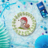 Eine farbenfrohe Waldfliege und eine Schnecke Pappteller (Party)