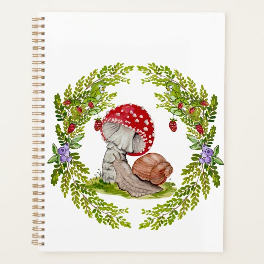 Eine farbenfrohe Waldfliege und eine Schnecke Planer (Vorderseite)