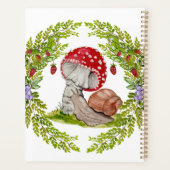 Eine farbenfrohe Waldfliege und eine Schnecke Planer (Rückseite)