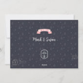 Eine farbenfrohe Weihnachtspostkarte Feiertagskarte (Rückseite)