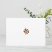 Eine farbenprächtige Blume mit einer einzigartigen Dankeskarte (Stehend Vorderseite)