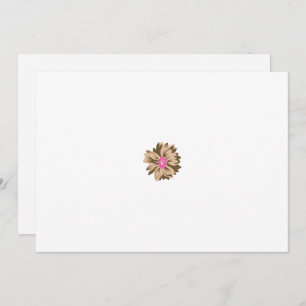 Eine farbenprächtige Blume mit einer einzigartigen Dankeskarte