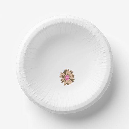 Eine farbenprächtige Blume mit einer einzigartigen Pappteller (Vorderseite)