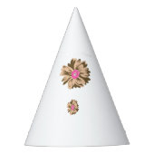 Eine farbenprächtige Blume mit einer einzigartigen Partyhütchen (Vorderseite)